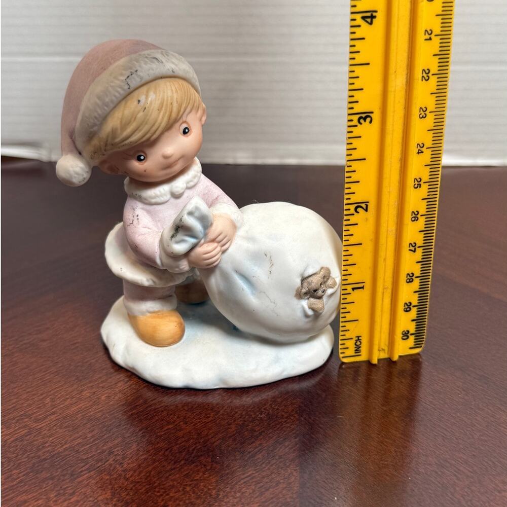HOMCO Christmas Boy Figurines Set of 3 • Vintage Holiday Décor • Ceramic 5613 - Picture 8 of 8